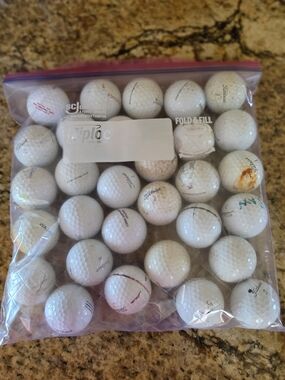 Mixed Titleist Golf Balls - White - Total 30 - EUC